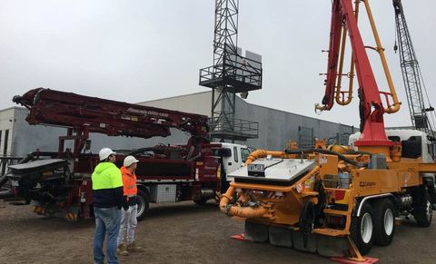 Concrete Boom Placing Boom Pump image