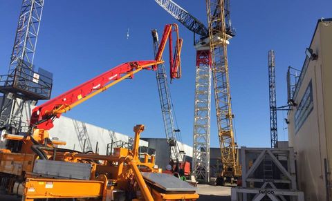 Concrete Boom Placing Boom Pump image