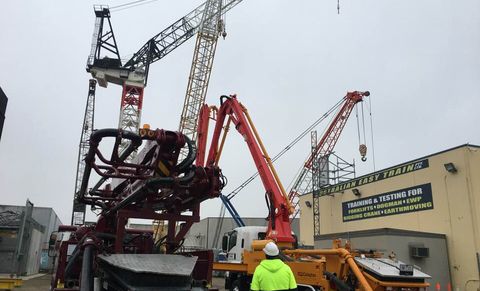 Concrete Boom Placing Boom Pump image